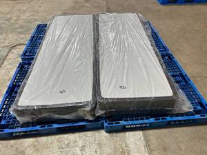 lot 13 image: Lot of Two 9.5 Twin XL Box Springs - For King Mattress Foundation