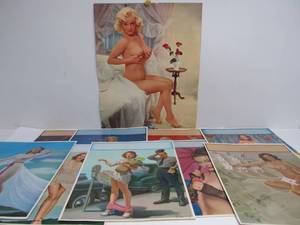 lot 11 image: Large Group of Original 1950s Advertising Pinup Girl Prints