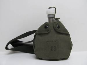 lot 25 image: NOS Heavy Duty Cast Aluminum U.S. Marked Military Canteen 