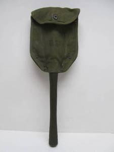 lot 54 image: NOS Vietnam War US Folding Foxhole Shovel