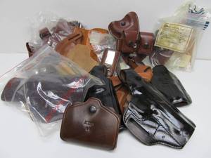lot 55 image: Amazing Lot of Quality Leather Gun Holsters