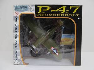 lot 57 image: Diecast Metal P-47 Thunderbolt Fighter Plane