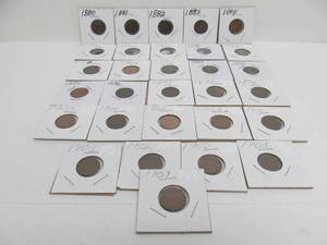lot 77 image: 30 U.S. Indian Head Pennies - Consecutive Run