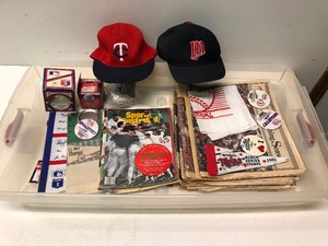 lot 175 image: Lot of Vintage MN Twins Memorabilia
