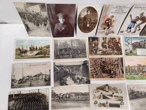 lot 184 image: Nice Lot of Antique Military Related Postcards