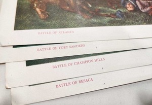 lot 210 image: Folio of Vintage CIVIL WAR Kurz & Allison Colored Lithographs
