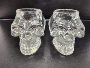 lot 224 image: Pair of Genuine Crystal Skulls
