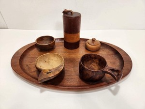 lot 233 image: Great Group of Vintage Scandinavian Woodenware 