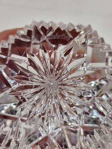 lot 273 image: Lovely Signed WATERFORD Geometric Crystal Paperweight