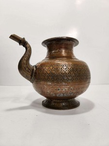 lot 297 image: Antique Middle Eastern Copper CoffeeTeapot