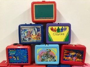 lot 312 image: HUGE Lot of Vintage Lunch Boxes & Thermoses