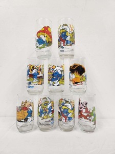 lot 330 image: Lot of Vintage SMURFS Collector Glasses