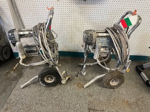 lot 19 image: (2) Airlessco 450 paint sprayers on wheeled cart
