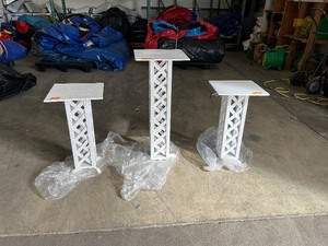 lot 81 image: (3) Lattice plant stands