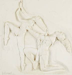 lot 27 image: Bill Mack La Pari 2 Bonded Sand Relief Sculpture
