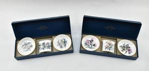 lot 260 image: 2 Royal Worchester Floral China Dresser or Vanity Sets