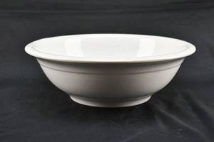 lot 425 image: Large W. S. George White Granite Stoneware Serving Bowl