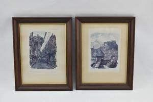 lot 435 image: 2 Salzburg Prints Signed Felsinger