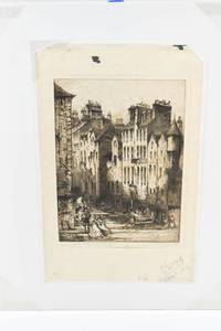 lot 58 image: Edinburgh - The Canongate Intaglio Print Signed Louis Weirter
