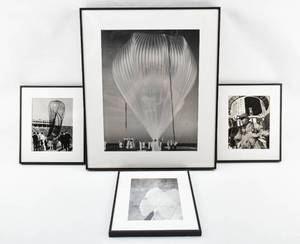 lot 101 image: Group of 4 Scientific Balloon Space and Astronaut Photographs