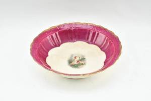 lot 415 image: Artemis Porcelain Magenta Bowl