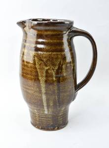 lot 43 image: Warren MacKenzie Brown Studio Pottery Pitcher, Marked