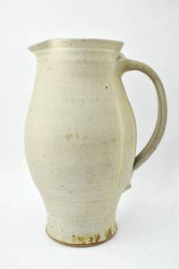 lot 42 image: Warren MacKenzie Tall Grey Studio Pottery Pitcher, Marked