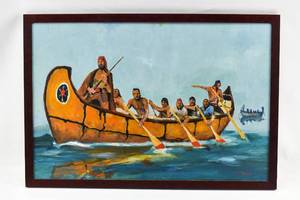 lot 121 image: R.H. Perrizo Out of the Mist Painting