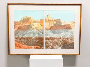lot 24 image: Merrill Mahaffey Canyon Temples Diptych Lithographs