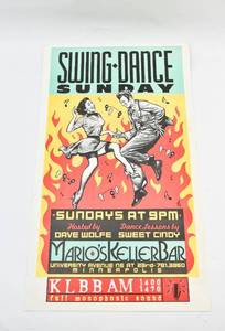 lot 434 image: Swing Dance Sunday Printed Poster