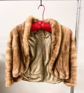 lot 363 image: Camel Brown Fur Wrap or Stole