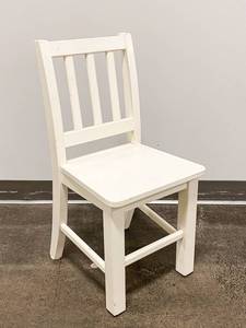 lot 380 image: Hayneedle White Painted Wooden Childs Chair