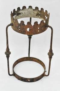 lot 312 image: Antique Iron Wrought Sconce Shade Frame