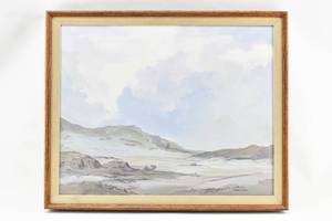lot 74 image: Robert Wands Landscape Painting on Canvas