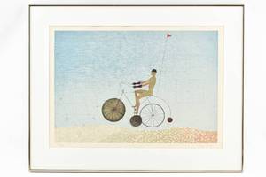 lot 91 image: Claus Hoie The Traveler Lithograph