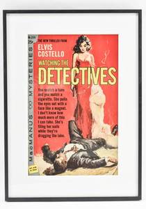 lot 284 image: Elvis Costello Watching the Detectives Pulp Action Poster
