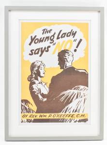 lot 287 image: The Young Lady Says No by Rev. WM. P.OKeefee, C.M. Screen Print on Paper 137500