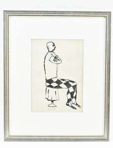 lot 32 image: Robert Kilbride Harlequin Ink on Paper