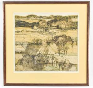 lot 138 image: Bill Ellingson Mississippi Valley Etching ed. 2745
