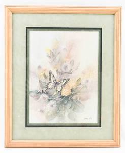 lot 135 image: Lena Liu Butterfly & Dandelion Print
