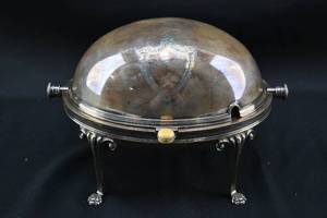 lot 172 image: D & A Etched Silver Plate Chafing Dish
