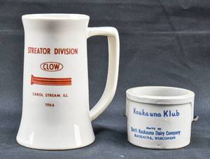lot 301 image: 2 Ceramic Collector Vessels