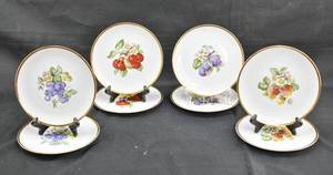 lot 295 image: 8 Hutschenreuther Selb Porcelain Plates with Fruit Designs
