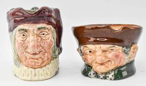 lot 233 image: 2 Small Royal Doulton Toby Mugs