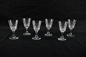 lot 102 image: Set of 6 Windsor Style Wine Glasses, Unmarked