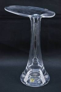 lot 122 image: Peill Germany Clear Glass Flamingo Vase
