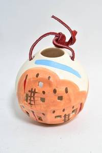 lot 151 image: Santa Fe 2000 Terracotta Pueblo Christmas Ornament