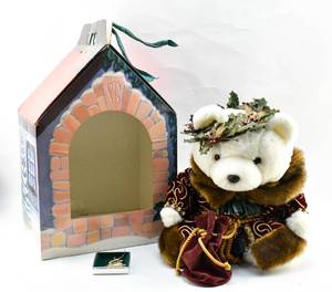 lot 29 image: 1994 Dayton Hudson Second Edition Santa Bear with Original Packaging and Silver Plated Ornament