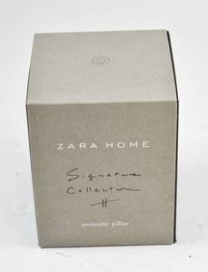 lot 244 image: Zara Home Signature Collection White Aromatic Pillar Candle