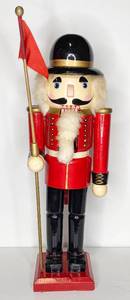 lot 49 image: Vintage 1988 Christmas Treasures by Shopko Hand Painted Nutcracker